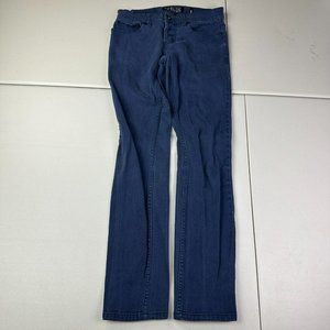 XXX Rude Hot Topic‎ Mens Skinny Jeans Size 28x32 Dark Wash Goth Emo